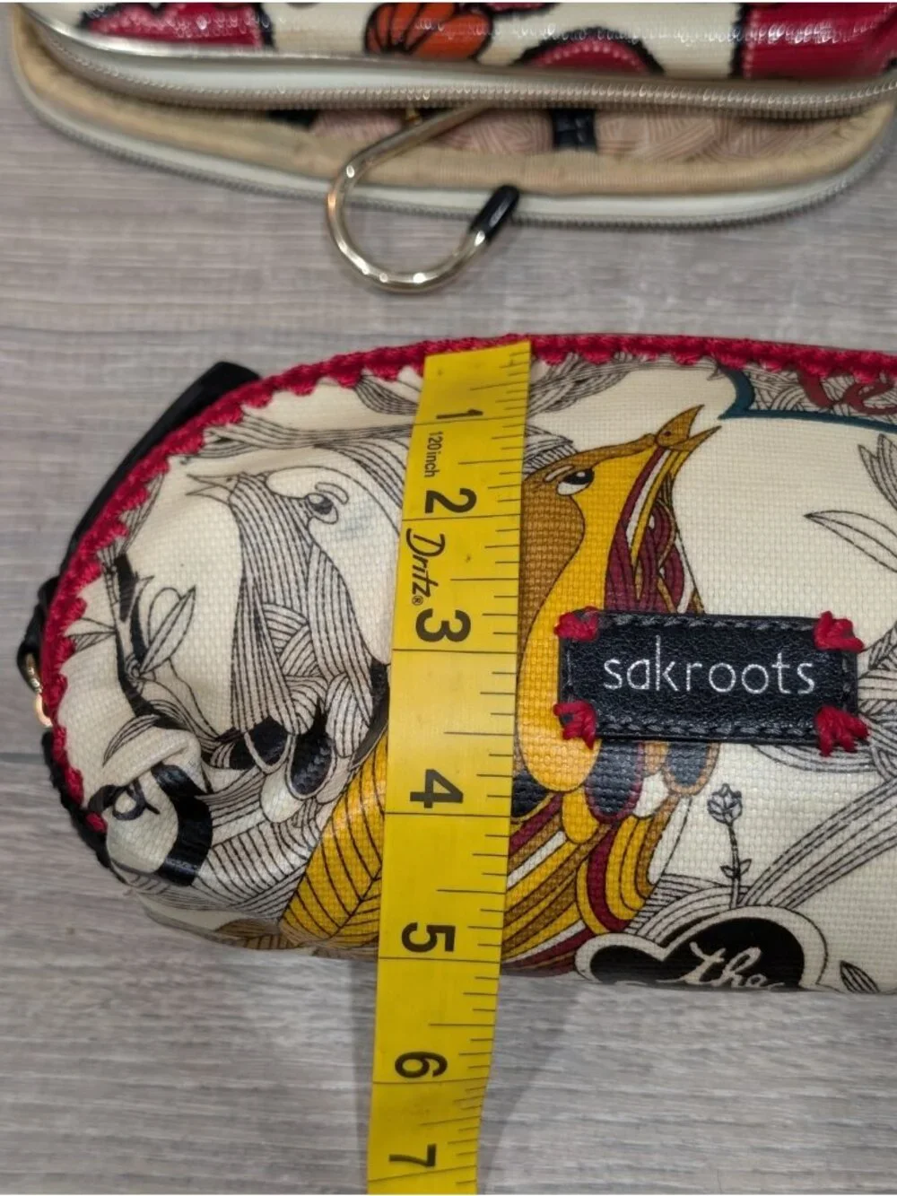 Sakroots Artist Circle Peace Print Birds Hanging Travel Organizer & Makeup Bag